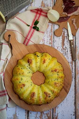 Gâteau de pommes de terre au magret séché