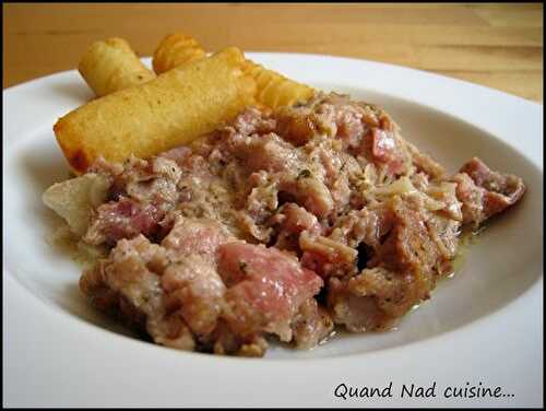 Andouillettes au vin blanc et à la moutarde (au mijot'cook)