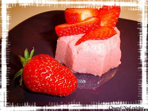 Bavarois aux fraises