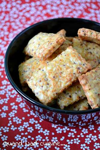 Biscuits apéro à la moutarde et au comté