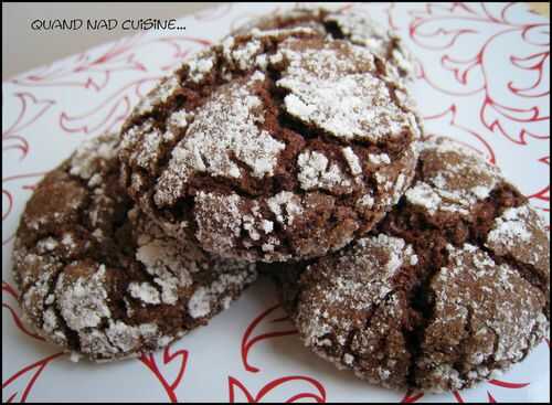 Biscuits craquelés au chocolat