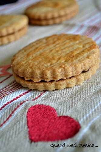 Biscuits princiers fourrés au chocolat ou à la vanille