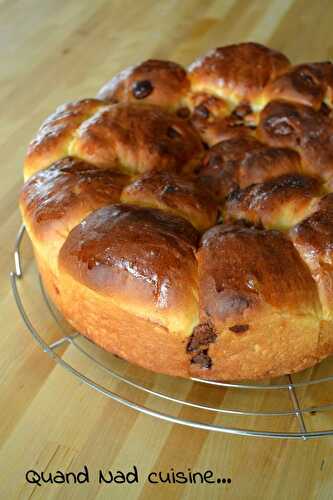 Brioche hyper moelleuse aux pépites de chocolat