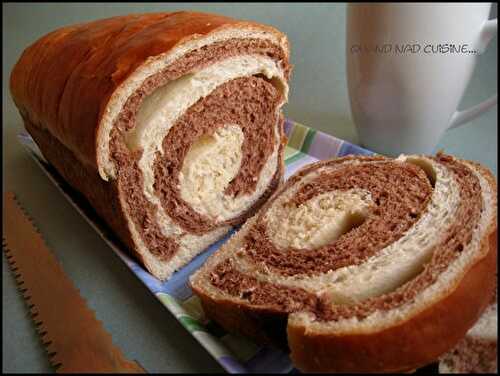 Brioche marbrée vanille-chocolat