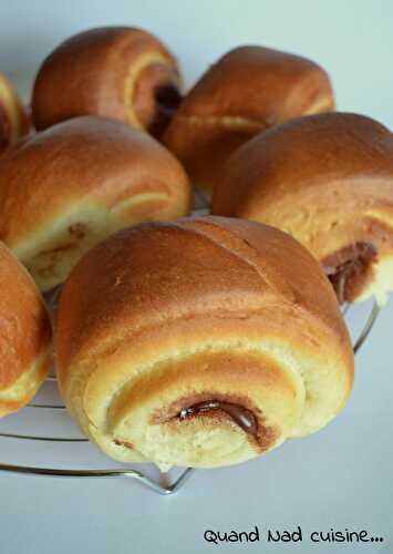 Briochettes à la pâte à tartiner façon chocolatines