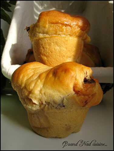 Briochettes roulées au beurre de cacahuètes et chocolat