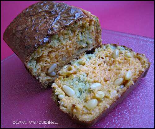 Cake marbré au pesto et à la tomate