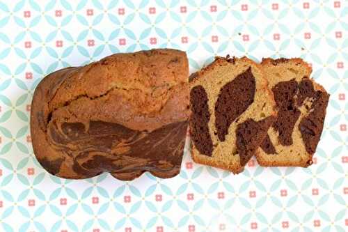Cake marbré chocolat spéculoos