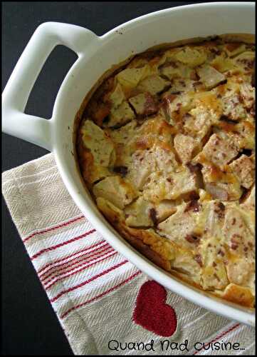 Clafoutis aux poires et éclats de Daim®