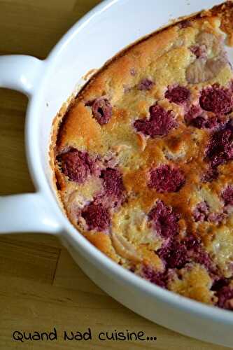 Clafoutis framboises et litchis