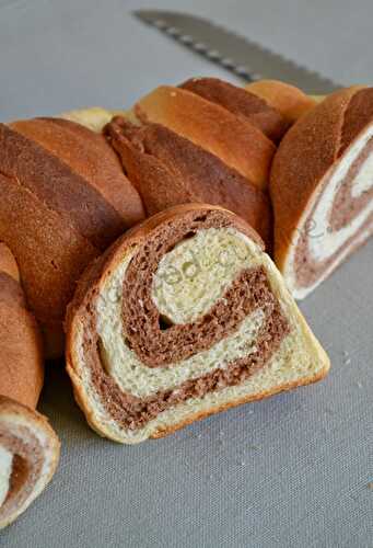 Couronne marbrée (ou la brioche du Défi Boulange)