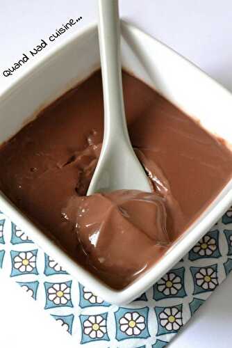Crème dessert au chocolat au thermomix - Quand Nad cuisine...