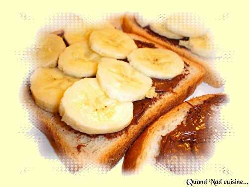 Croque-monsieur banane-Nutella