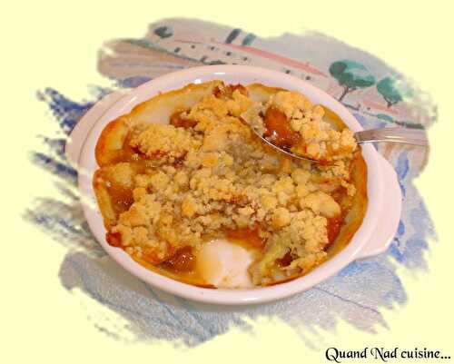 Crumble banane-mirabelles