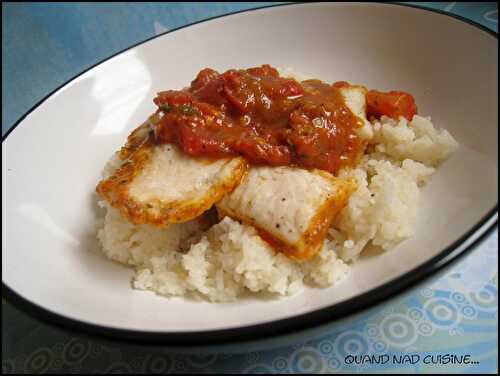 Curry de cabillaud aux tomates