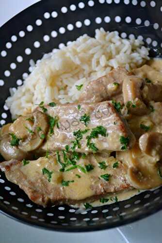 Emincé de veau au paprika et aux champignons