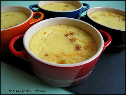 Flans de polenta au chorizo