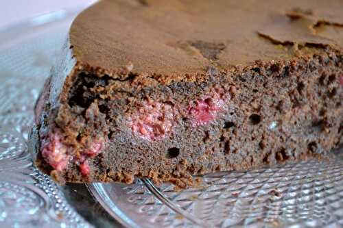 Fondant chocolat et framboises