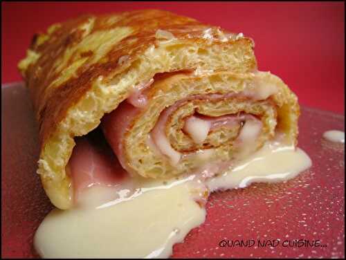 Galette de pommes de terre roulée farcie à la cancoillotte