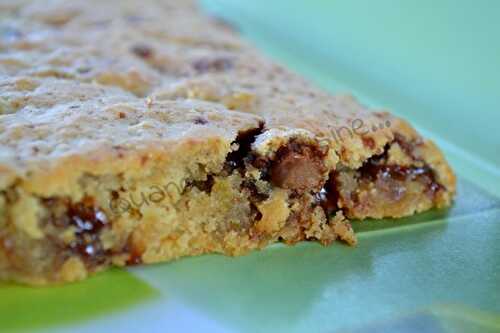 Giant cookie courgettes chocolat