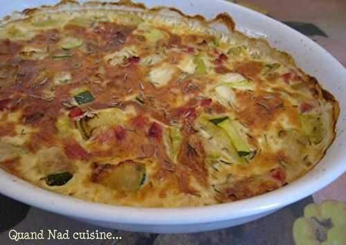 Gratin de courgette à la cancoillotte