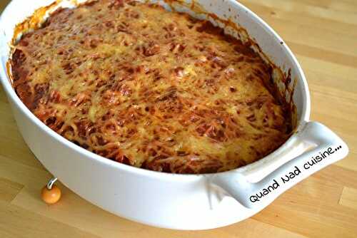 Gratin de courgettes à la viande