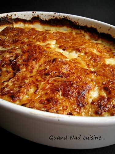 Gratin de pommes de terre au boursin au roquefort