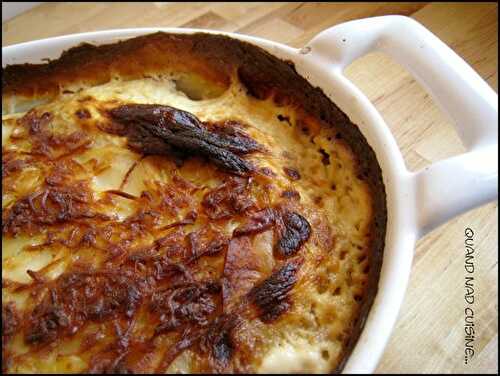 Gratin de pommes de terre au saumon fumé, le défi inter-blogs!!