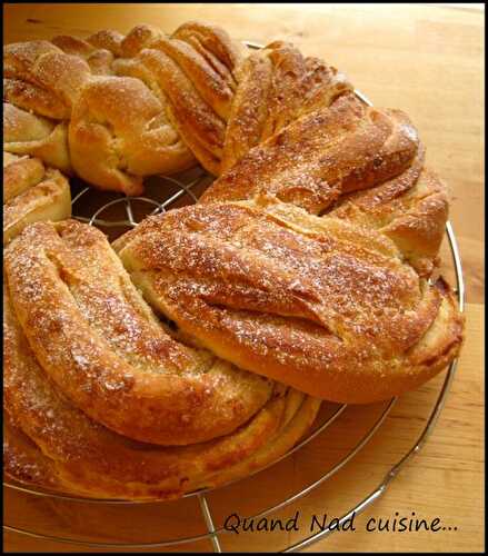 Kringle estonien (brioche), au sucre d'érable