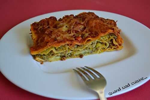 Lasagnes courgettes viande