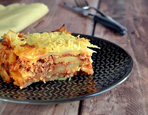 Lasagnes de pommes de terre à la viande