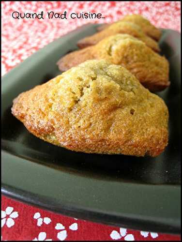 Madeleines au thé matcha