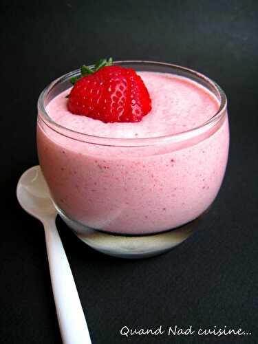 Mousse de fraises au mascarpone