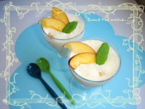 Mousse de mascarpone aux nectarines