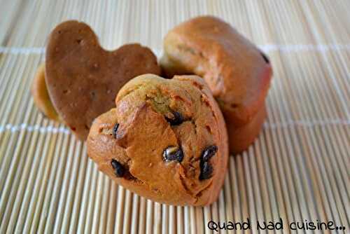 Muffins au chocolat et au vin rouge