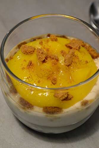 Panna cotta mangue spéculoos