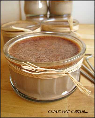 Petits pots de crème au chocolat caramel