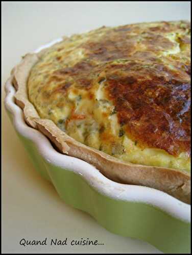 Quiche au poulet et aux herbes