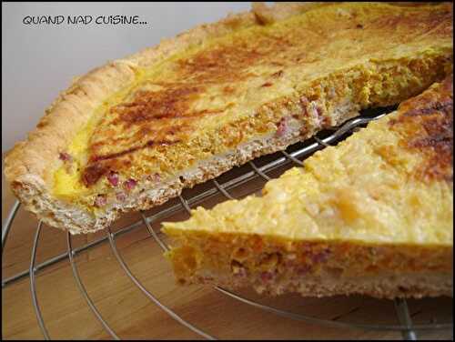 Quiche aux carottes et aux lardons