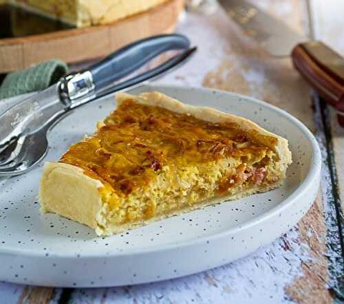 Quiche aux oignons et au vin blanc