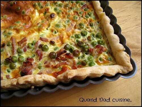 Quiche petits pois lardons