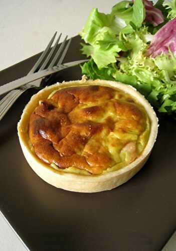 Quiches saumon-poireau