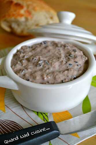 Rillettes thon-olives noires express