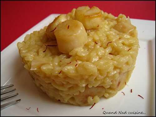 Risotto safrané aux noix de Saint-Jacques