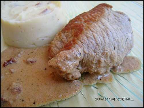 Roulés de veau à la ricotta, sauce au Marsala