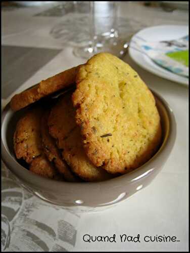 Sablés au chèvre et au thym