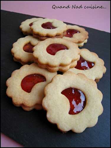 Sablés aux amandes à la confiture et au Nutella