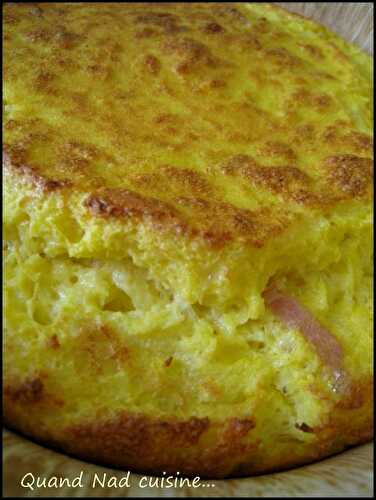 Soufflé de pommes de terre aux lardons