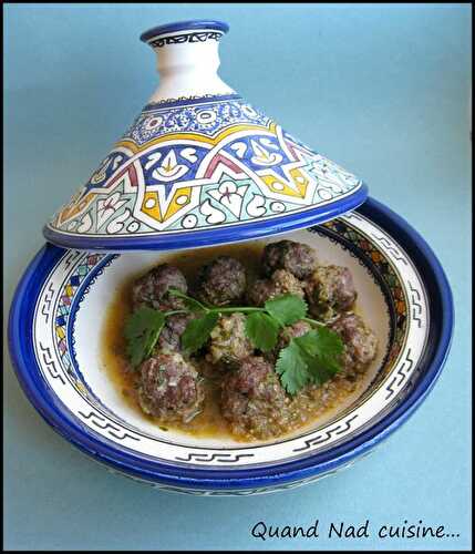 Tajine de keftas aux herbes