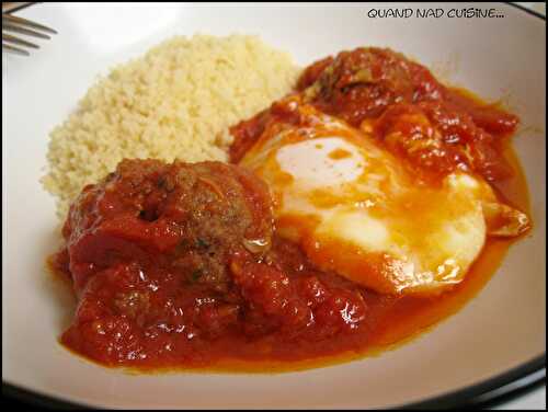 Tajine de keftas aux oeufs